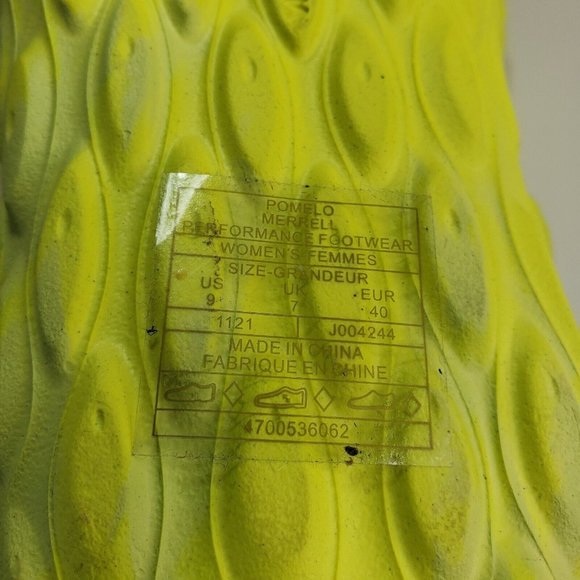 Merrell Womens Hydro Moc Pomelo Water croc shoes Size 9 volt Yellow NEW! - Picture 9 of 9